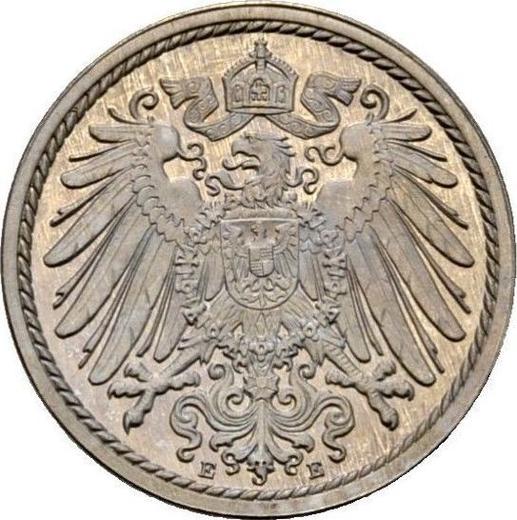 Reverso 5 Pfennige 1914 E "Tipo 1890-1915" - valor de la moneda  - Alemania, Imperio alemán