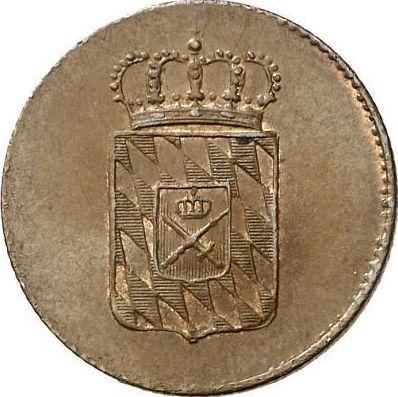 Аверс монеты - 2 пфеннига 1833 года - цена  монеты - Бавария, Людвиг I