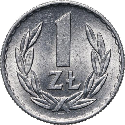 Rewers monety - 1 złoty 1969 MW - cena  monety - Polska, PRL