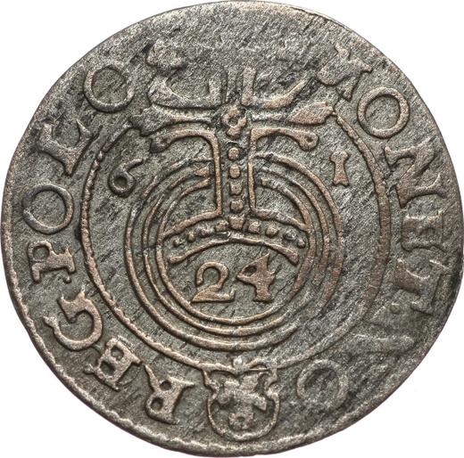 Obverse Pultorak 1661 "Inscription "24"" - Silver Coin Value - Poland, John II Casimir