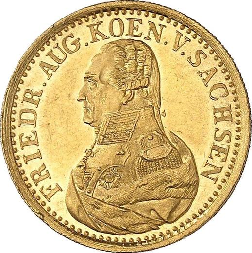 Awers monety - Dukat 1826 I.G.S. - cena złotej monety - Saksonia-Albertyna, Fryderyk August I