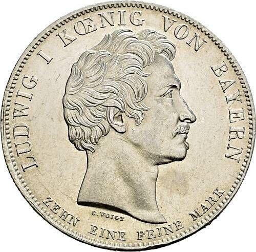 Anverso Tálero 1834 "Landtag" - valor de la moneda de plata - Baviera, Luis I