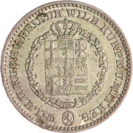 Аверс монеты - 1/6 талера 1836 года - цена серебряной монеты - Гессен-Кассель, Вильгельм II