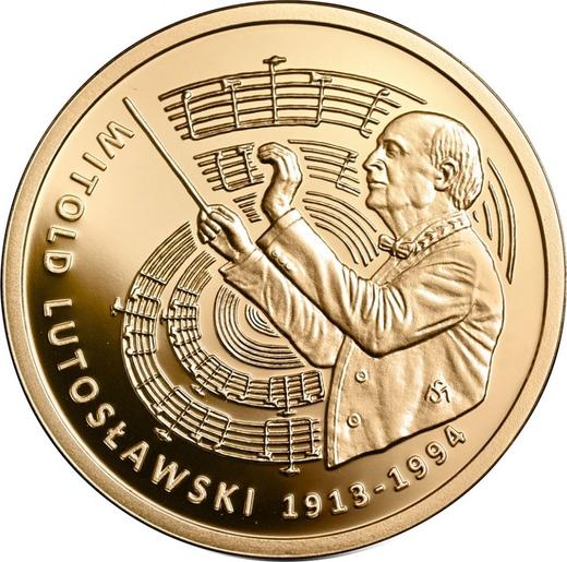 Reverso 200 eslotis 2013 MW "100 aniversario de Witold Lutosławski" - valor de la moneda de oro - Polonia, República moderna