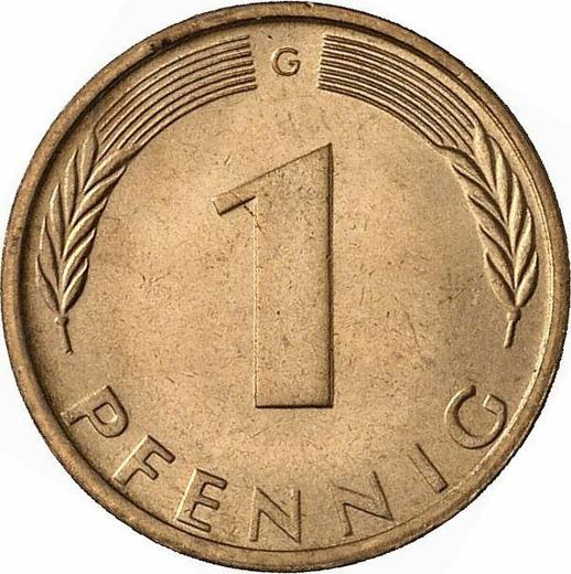 Obverse 1 Pfennig 1973 G -  Coin Value - Germany, FRG