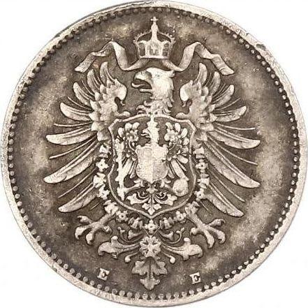 Reverso 1 marco 1883 E "Tipo 1873-1887" - valor de la moneda de plata - Alemania, Imperio alemán