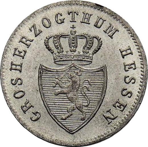 Anverso 1 Kreuzer 1835 - valor de la moneda de plata - Hesse-Darmstadt, Luis II