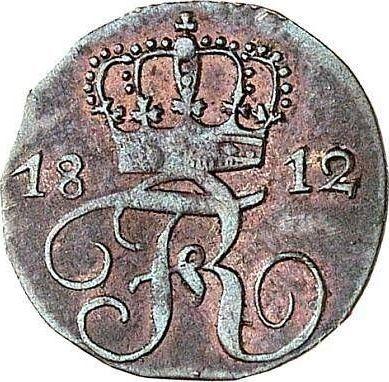 Аверс монеты - 1/2 крейцера 1812 года - цена серебряной монеты - Вюртемберг, Фридрих I Вильгельм