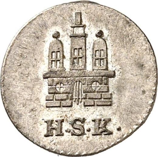 Аверс монеты - Дрейлинг (3 пфеннига) 1832 года H.S.K. - цена  монеты - Гамбург, Вольный город