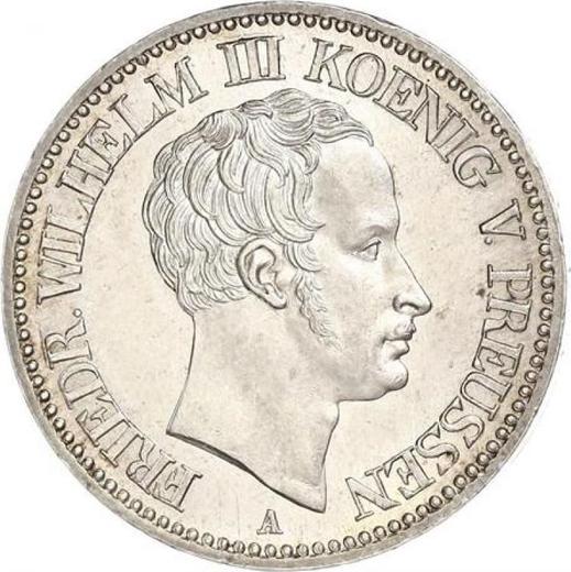 Awers monety - Talar 1828 A "Górniczy" - cena srebrnej monety - Prusy, Fryderyk Wilhelm III