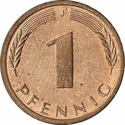 Аверс монеты - 1 пфенниг 1993 года J - цена  монеты - Германия, ФРГ