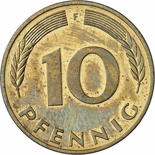 Аверс монеты - 10 пфеннигов 1991 года F - цена  монеты - Германия, ФРГ