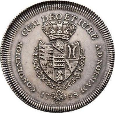 Rewers monety - Dwutalar 1798 W - cena srebrnej monety - Wirtembergia, Fryderyk I