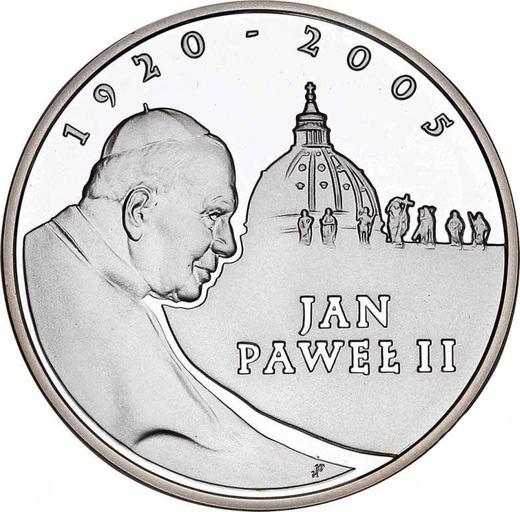 Rewers monety - 10 złotych 2005 MW UW "Jan Paweł II" - cena srebrnej monety - Polska, III RP po denominacji