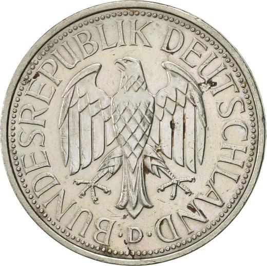 Реверс монеты - 1 марка 1991 года D - цена  монеты - Германия, ФРГ