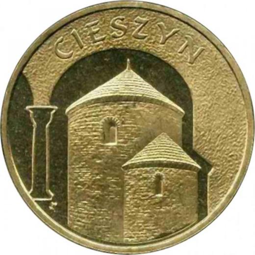 Реверс монеты - 2 злотых 2005 года MW UW "Цешин" - цена  монеты - Польша, III Республика после деноминации