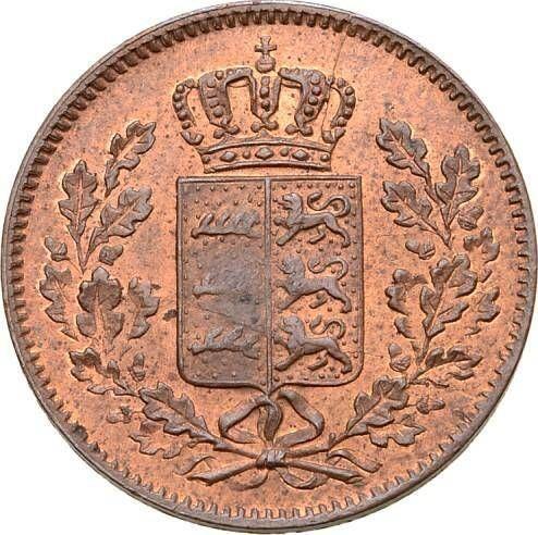 Аверс монеты - 1/2 крейцера 1840 года "Тип 1840-1856" - цена  монеты - Вюртемберг, Вильгельм I