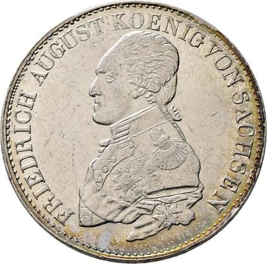 Аверс монеты - Талер 1817 года I.G.S. "Горный" - цена серебряной монеты - Саксония-Альбертина, Фридрих Август I