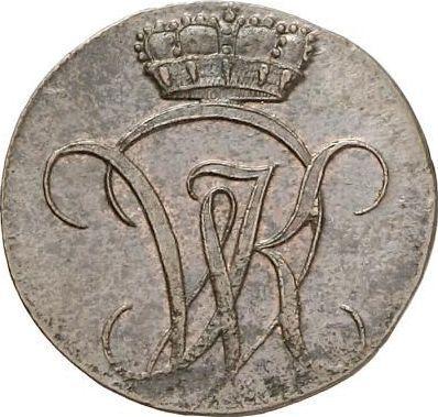 Аверс монеты - Геллер 1806 года - цена  монеты - Гессен-Кассель, Вильгельм I