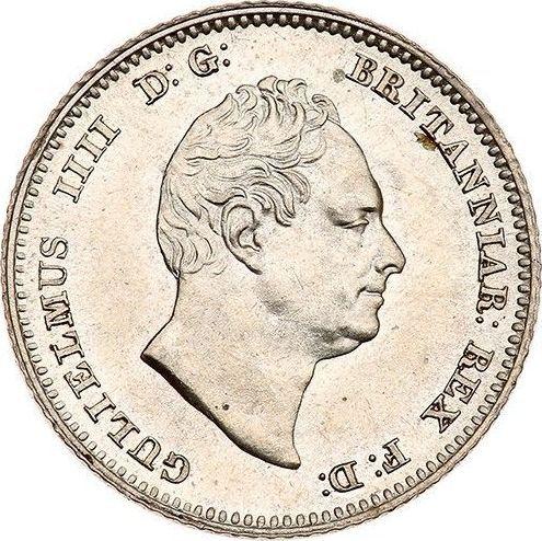 Anverso 4 peniques (Groat) 1836 - valor de la moneda de plata - Gran Bretaña, Guillermo IV