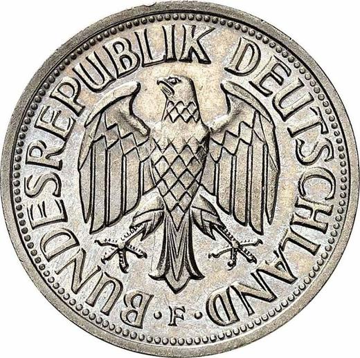 Реверс монеты - 1 марка 1954 года F - цена  монеты - Германия, ФРГ