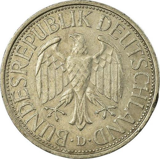 Rewers monety - 1 marka 1973 D - cena  monety - Niemcy, RFN