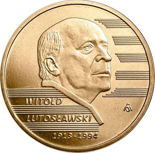Реверс монеты - 2 злотых 2013 года MW "100 лет со дня рождения Витольда Лютославского" - цена  монеты - Польша, III Республика после деноминации