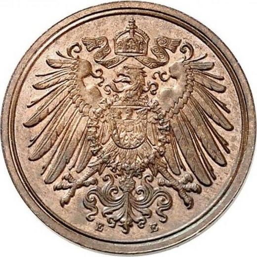 Reverso 1 Pfennig 1898 E "Tipo 1890-1916" - valor de la moneda  - Alemania, Imperio alemán