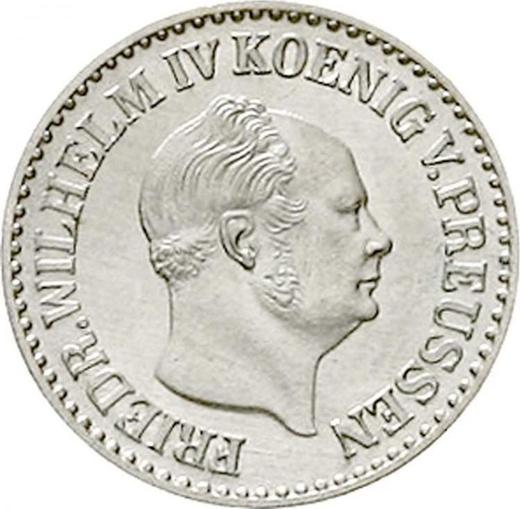 Аверс монеты - 1 серебряный грош 1860 года A - цена серебряной монеты - Пруссия, Фридрих Вильгельм IV