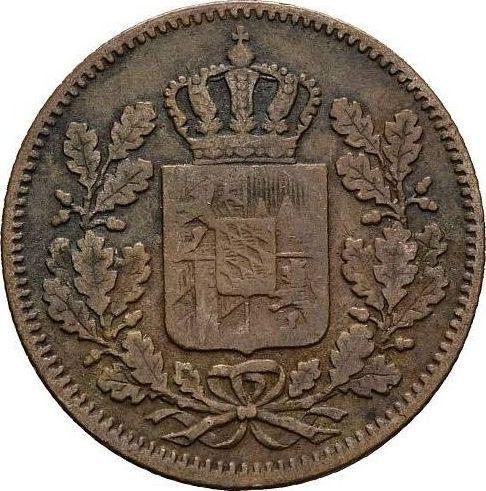 Anverso Medio kreuzer 1854 - valor de la moneda  - Baviera, Maximilian II