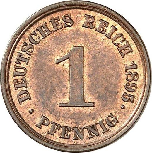 Аверс монеты - 1 пфенниг 1895 года E "Тип 1890-1916" - цена  монеты - Германия, Германская Империя