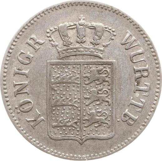 Аверс монеты - 6 крейцеров 1842 года "Тип 1842-1856" - цена серебряной монеты - Вюртемберг, Вильгельм I