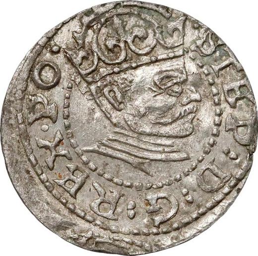 Аверс монеты - Денарий 1582 года "Рига" - цена серебряной монеты - Польша, Стефан Баторий