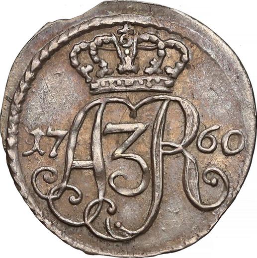 Anverso Szeląg 1760 "de Torun" Plata pura - valor de la moneda de plata - Polonia, Augusto III