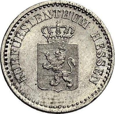 Аверс монеты - 1 серебряный грош 1859 года - цена серебряной монеты - Гессен-Кассель, Фридрих Вильгельм I