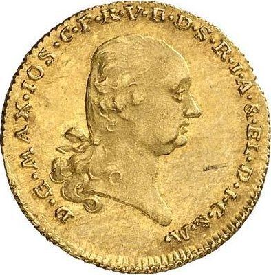 Аверс монеты - Дукат 1799 года - цена золотой монеты - Бавария, Максимилиан I