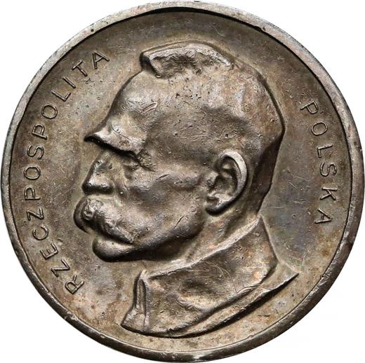 Rewers monety - PRÓBA 100 marek 1922 "Józef Piłsudski" Srebro - Polska, II Rzeczpospolita
