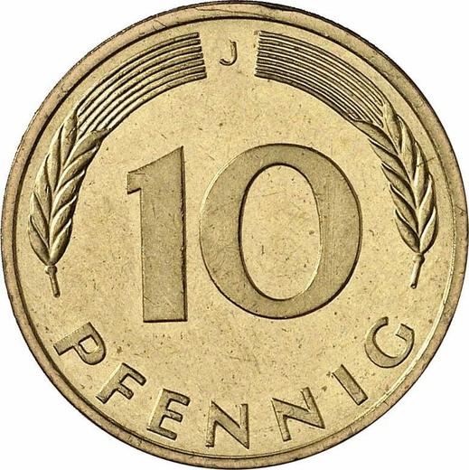 Anverso 10 Pfennige 1984 J - valor de la moneda  - Alemania, RFA
