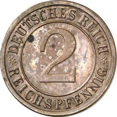 Obverse 2 Reichspfennig 1924 E - Germany, Weimar Republic