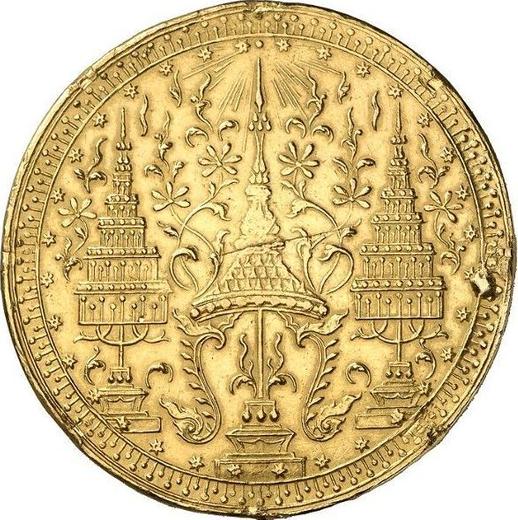 Аверс монеты - Тамлунг (4 бата) 1864 года - цена золотой монеты - Таиланд, Рама IV