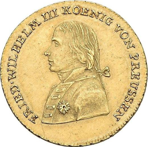 Аверс монеты - Фридрихсдор 1798 года A - цена золотой монеты - Пруссия, Фридрих Вильгельм III