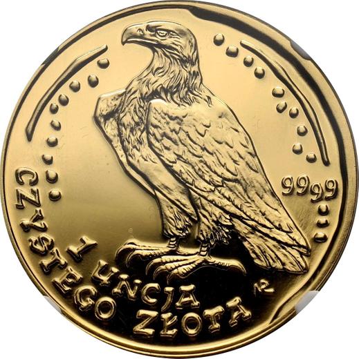 Reverso 500 eslotis 2017 MW NR "Pigargo europeo" - valor de la moneda de oro - Polonia, República moderna