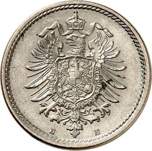 Rewers monety - 5 fenigów 1875 E "Typ 1874-1889" - cena  monety - Niemcy, Cesarstwo Niemieckie
