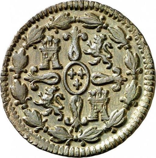 Реверс монеты - 4 мараведи 1803 года - цена  монеты - Испания, Карл IV
