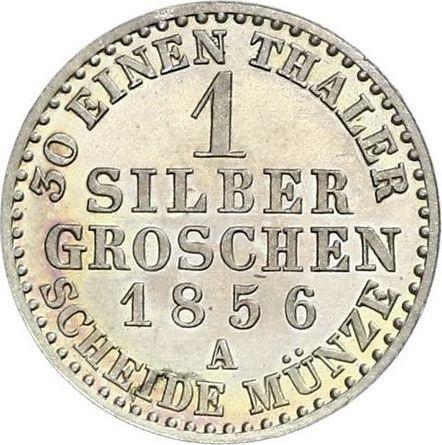 Reverso 1 Silber Groschen 1856 A - valor de la moneda de plata - Prusia, Federico Guillermo IV