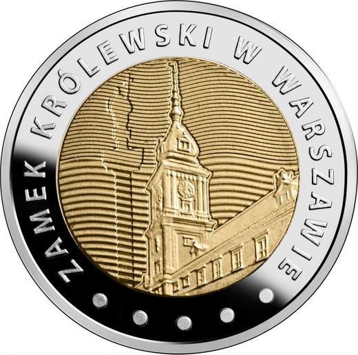 Revers 5 Zlotych 2014 MW "Königsschloß in Warschau" - Münze Wert - Polen, III Republik Polen nach Stückelung
