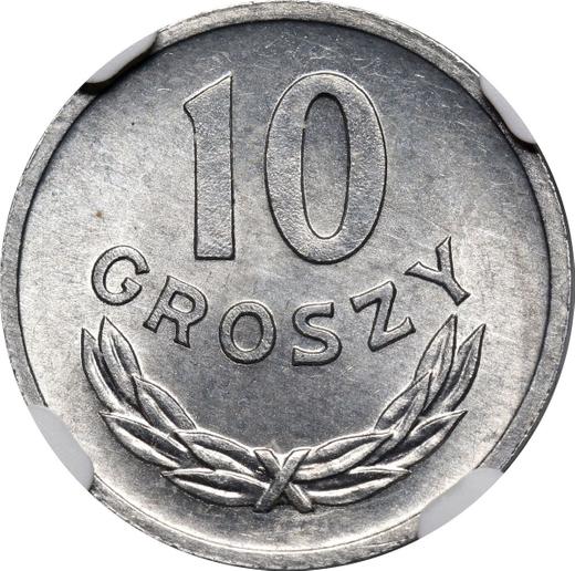 Reverso 10 groszy 1968 MW - valor de la moneda  - Polonia, República Popular