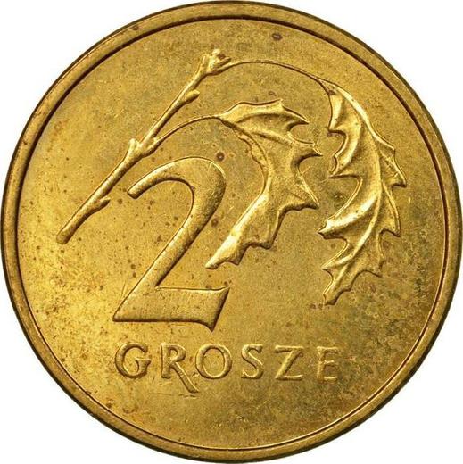 Revers 2 Grosze 2003 MW - Münze Wert - Polen, III Republik Polen nach Stückelung