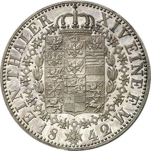 Rewers monety - Talar 1842 A - cena srebrnej monety - Prusy, Fryderyk Wilhelm IV