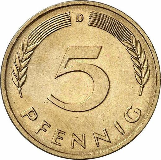Anverso 10 Pfennige 1978 D - valor de la moneda  - Alemania, RFA
